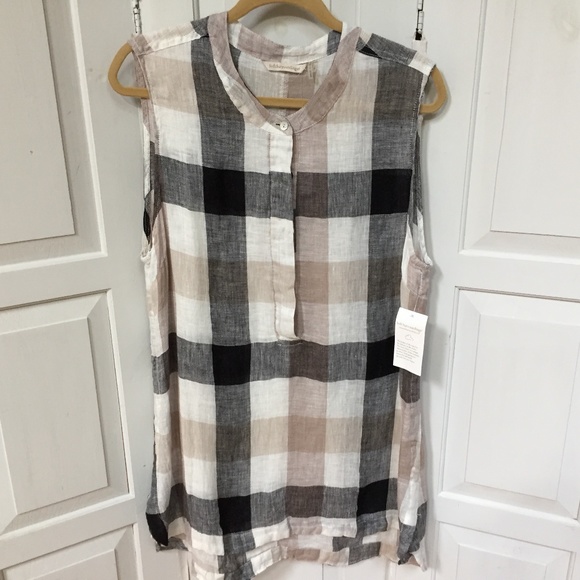 Soft Surroundings Tops - Soft Surroundings Linen Sleeveless  Shirt